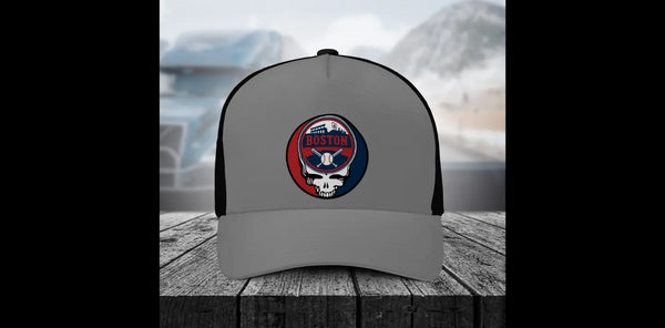 Grateful Dead - Boston Red Sox Stealie Grateful Dead Trucker Cap - StealieShop